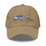 Airplane Embroidered Classic Cap AIR39ISR22-SBG2 - Add your N#