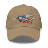 Airplane Embroidered Classic Custom Cap (AIR35JJ152-R6) - Personalized with N#