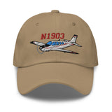 Airplane Embroidered Custom Classic Cap (AIR2552FEG36-RB1) - Add your N#