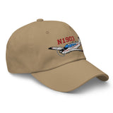Airplane Embroidered Custom Classic Cap (AIR2552FEG36-RB1) - Add your N#