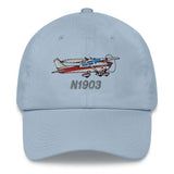 Airplane Embroidered Classic Dad Cap (AIR35JJ182-R1) - Personalized