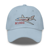 Dassault Falcon 2000 Airplane Embroidered Classic Cap - Add your N#