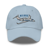 Gulfstream II Airplane Embroidered Classic Cap - Add your N#