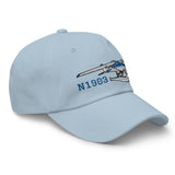 Airplane Embroidered Classic Cap (AIR35JJ1856C-BG1) - Add your N#