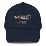 Airplane Embroidered Classic Dad Cap (AIR35JJ182-R1) - Personalized