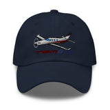 Socata TBM 940 Embroidered Custom Classic Cap (AIRJF3K2D940-BRG1) - Add your N