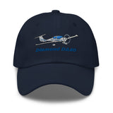 Diamond DA-40 XLS Embroidered Classic Cap - Add Your N#