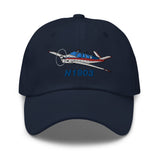 Airplane Embroidered Custom Classic Cap AIR2552FEV35B-RB1 - Add your N#