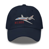 Dassault Falcon 2000 Airplane Embroidered Classic Cap - Add your N#