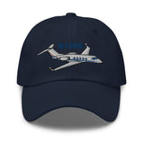 Gulfstream II Airplane Embroidered Classic Cap - Add your N#