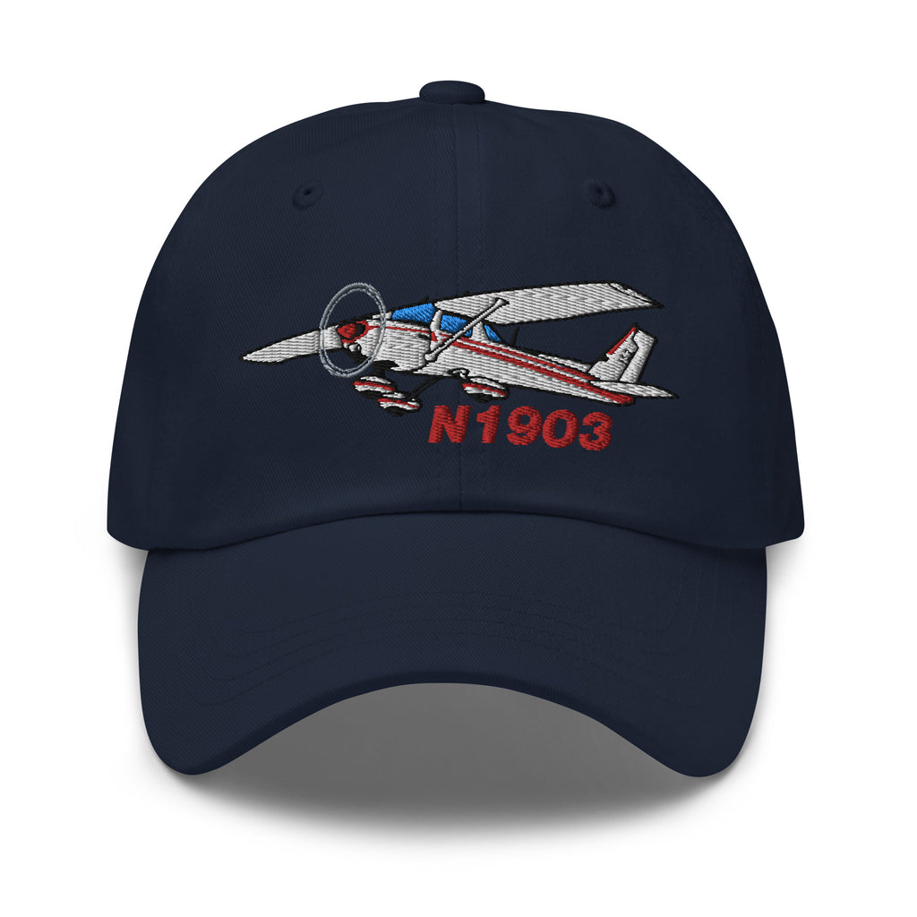 Airplane Embroidered Classic Custom Cap (AIR35JJ152-R6) - Personalized with N#