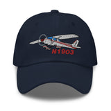 Airplane Embroidered Classic Custom Cap (AIR35JJ152-R6) - Personalized with N#