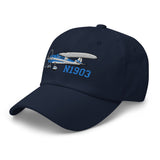 Custom Airplane Embroidered AIR35JJ195-B1 Classic Cap - Add your N#