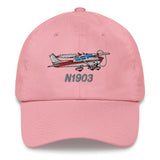 Airplane Embroidered Classic Dad Cap (AIR35JJ182-R1) - Personalized
