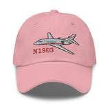 Dassault Falcon 2000 Airplane Embroidered Classic Cap - Add your N#