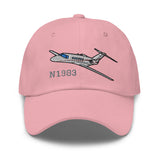 Airplane Embroidered Classic Cap (AIR35JJ525A-RG1) - Add your N#