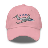 Gulfstream II Airplane Embroidered Classic Cap - Add your N#