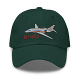 Dassault Falcon 2000 Airplane Embroidered Classic Cap - Add your N#