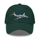 Gulfstream II Airplane Embroidered Classic Cap - Add your N#