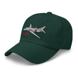 Dassault Falcon 2000 Airplane Embroidered Classic Cap - Add your N#