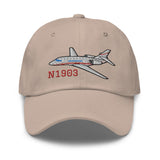 Dassault Falcon 2000 Airplane Embroidered Classic Cap - Add your N#