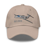 Airplane Embroidered Classic Cap (AIR35JJ525A-RG1) - Add your N#