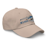 Airplane Embroidered Classic Cap (AIR35JJ1856C-BG1) - Add your N#