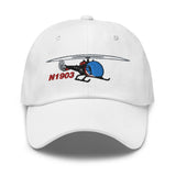 Airplane Embroidered Classic Cap HELI25C47-R1 - Add your N#