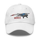 Airplane Embroidered Classic Dad Cap (AIR35JJ185-BLK1) - Add Your N#