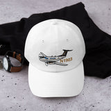 Airplane Embroidered Classic Dad Cap (AIR255B9EB200-BG1) - Add Your N#