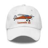 Luscombe 8A Airplane Embroidered Classic Cap (AIRCLJ8A-O2) - Add Your N#