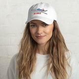 Airplane Embroidered Distressed Cap (AIR2552FES35-BS1) - Add Your N#