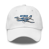 Airplane Embroidered Classic Custom Cap (AIR35JJ414-B1) - Personalized with N#