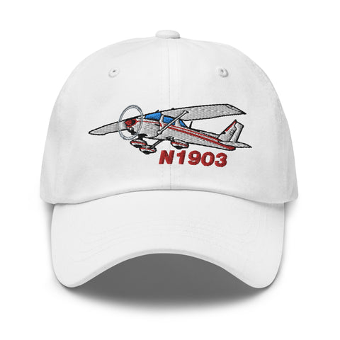 Airplane Embroidered Classic Custom Cap (AIR35JJ152-R6) - Personalized with N#