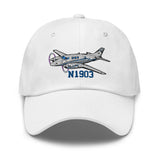 Airplane Embroidered Custom Classic Cap (AIR255B9E90-GB1) - Add your N#