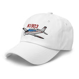 Airplane Embroidered Custom Classic Cap (AIR2552FEG36-RB1) - Add your N#