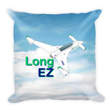 Rutan Model 61 Long-EZ Airplane Custom Throw Pillow Case Stuffed & Sewn