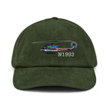 Custom Embroidered Corduroy Hat (HRHELI25C212) - Add Your N#