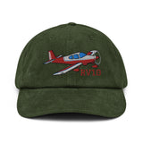 Van's RV-10 Airplane Corduroy Hat - Add Your N#