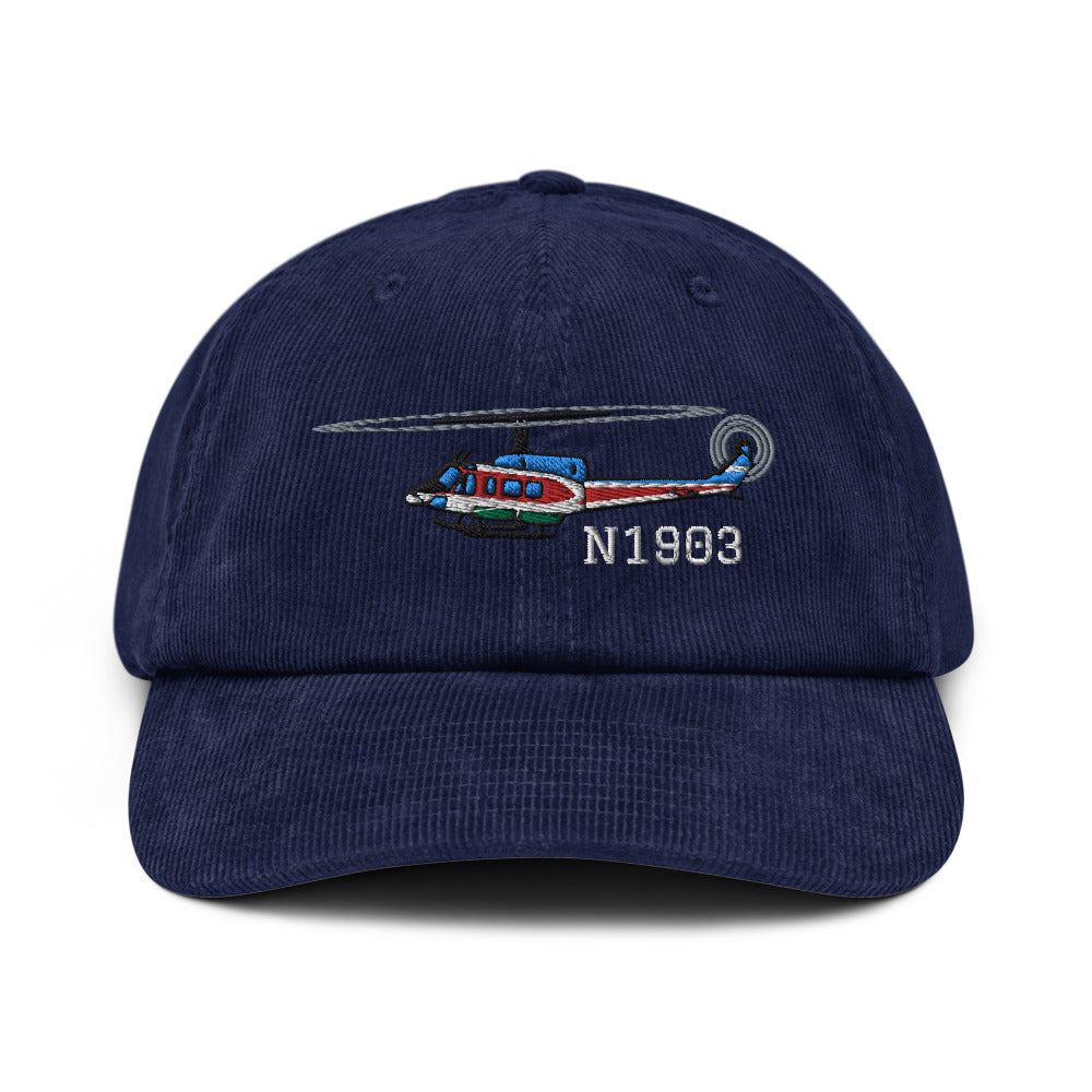 Custom Embroidered Corduroy Hat (HRHELI25C212) - Add Your N#