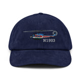 Custom Embroidered Corduroy Hat (HRHELI25C212) - Add Your N#
