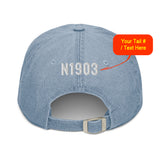 Custom Embroidered Denim Hat / Cap