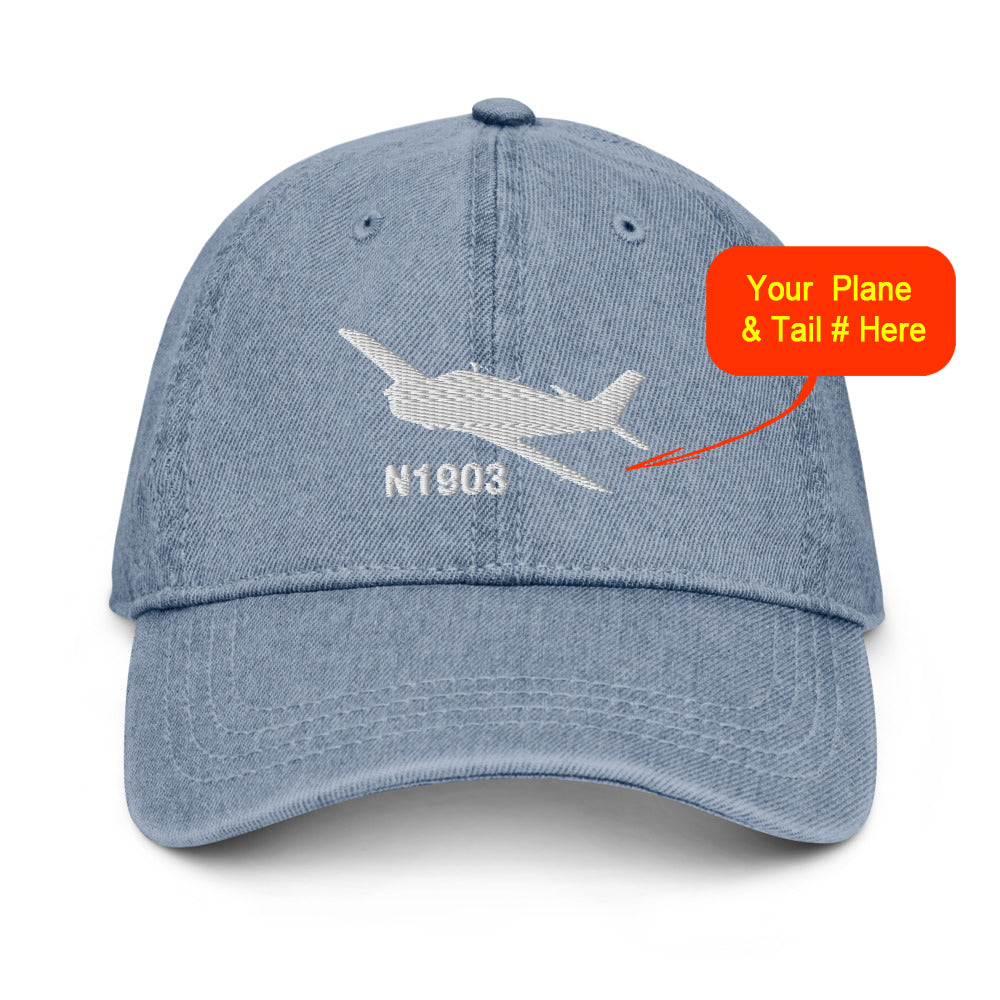 Custom Embroidered Denim Hat / Cap