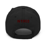 Airplane Design Embroidered Distressed Hat AIR35JJ177I7-RG1 - Add your N#