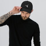 Airplane Embroidered Distressed Cap (Skeleton's Hand)