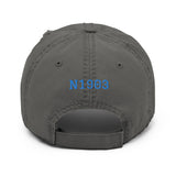 Mooney M20 Airplane Embroidered Distressed Hat AIRDFFM20B-B1 - Add your N#