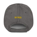 Socata TBM 850 Embroidered Distressed Cap (AIRJF3K2D850-MG1) - Personalized