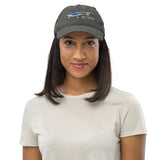 Airplane Embroidered Distressed Cap (AIR6C9CTLS-RGB1) - Add Your N#