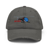 Helicopter Embroidered Distressed Cap HELI25C47-R1 - Add your N#