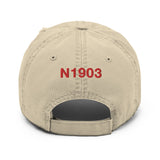 Airplane Design Embroidered Distressed Hat  AIR35JJ172-R6 - Add your N#